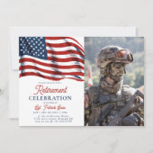 Amerikaanse vlag 4 juli Legerpensioen Kaart (Voorkant)