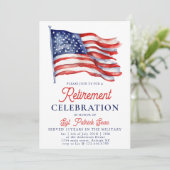 Amerikaanse vlag 4 juli Legerpensioen Kaart (Staand voorkant)