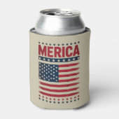 Amerikaanse Vlag 4 juli Merica Blikjeskoeler (Blikje Voorkant)
