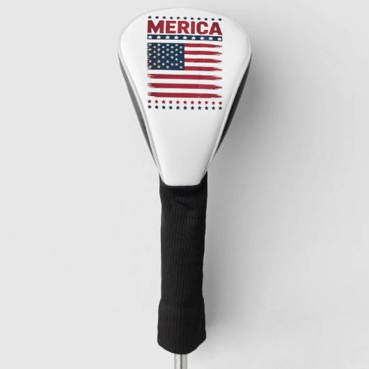 Amerikaanse Vlag 4 juli Merica Golfheadcover (Voorkant)