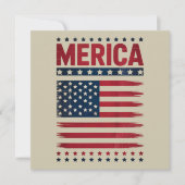 Amerikaanse Vlag 4 juli Merica Kaart (Voorkant)
