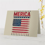Amerikaanse Vlag 4 juli Merica Kaart (Gele Bloem)