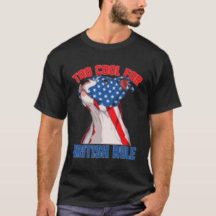 Amerikaanse vlag 4 juli naar voor Britse heerschap T-shirt
