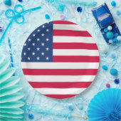 Amerikaanse vlag | 4 juli papieren bordje (Feest)