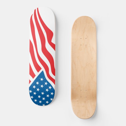 Amerikaanse vlag - 4 juli persoonlijk skateboard (Voorkant)