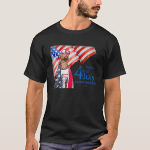 Amerikaanse Vlag 4 juli Pitbull Onafhankelijkheids T-shirt