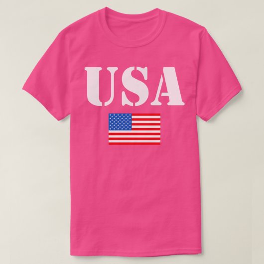 Amerikaanse vlag 4 juli t-shirt (Design voorkant)