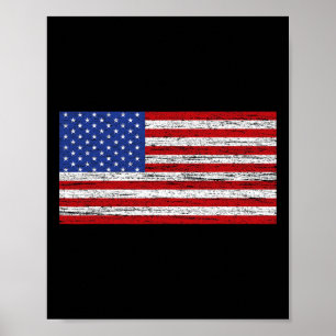 Amerikaanse vlag 4 juli USA Patriottisch Poster