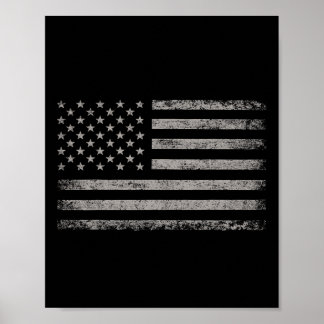 Amerikaanse vlag 4 juli voor mannen en vrouwen Kin Poster
