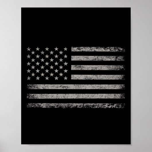 Amerikaanse vlag 4 juli voor mannen en vrouwen Kin Poster (Voorkant)