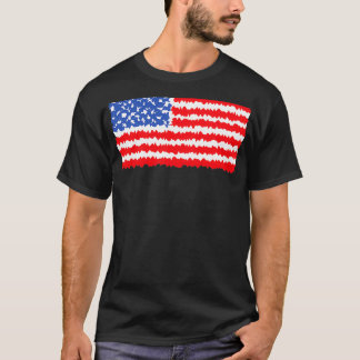 Amerikaanse vlag 4 t-shirt