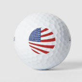 Amerikaanse vlag (4 van juli) golfballen (Voorkant)