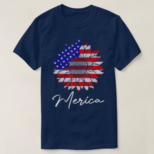 Amerikaanse vlag 4e juli vierde Amerikaanse zonneb T-shirt (Design voorkant)