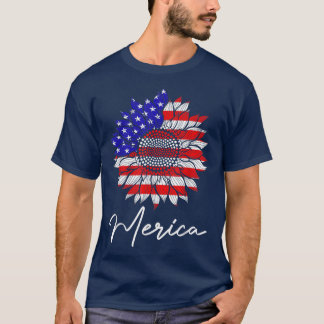 Amerikaanse vlag 4e juli vierde Amerikaanse zonneb T-shirt