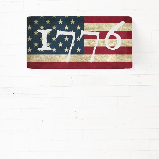 Amerikaanse vlag 4e partij: 1776 juli spandoek (Insitu)