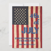 -Amerikaanse vlag 4e van JULY Celebration Kaart (Voorkant)