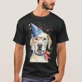 Amerikaanse vlag 4th of July USA Patriottische Lab T-shirt (Voorkant)
