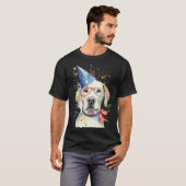 Amerikaanse vlag 4th of July USA Patriottische Lab T-shirt (Voorkant volledig)
