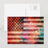 Amerikaanse vlag #5 briefkaart (Voorkant / Achterkant)