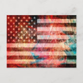 Amerikaanse vlag #5 briefkaart (Voorkant)