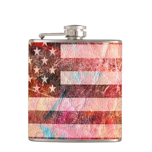 Amerikaanse vlag #5 heupfles (Voorkant)