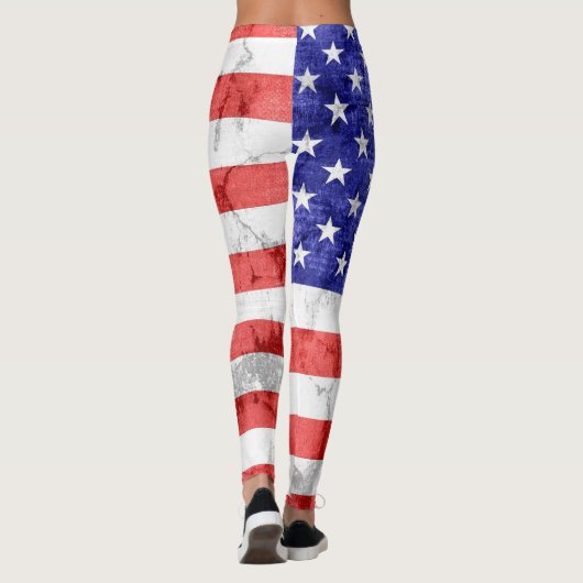 Amerikaanse vlag #5 Leggings (Achterkant)