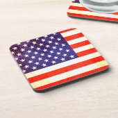 Amerikaanse vlag 6 patriottische onderzetters (Linkerzijde)