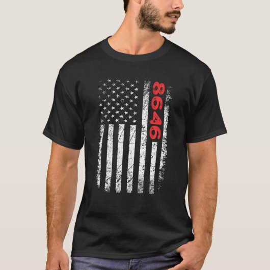 -Amerikaanse vlag 86 46 Anti-Amerikaanse vlag | De T-shirt (Voorkant)