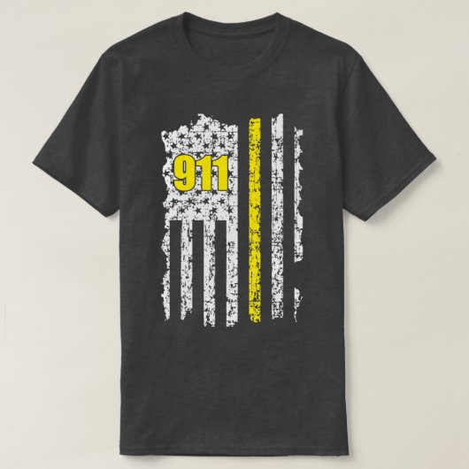 Amerikaanse vlag 911 Exploitant verzender T-shirt (Design voorkant)