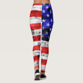  Amerikaanse vlag #9 Leggings (Achterkant)