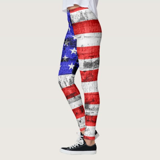  Amerikaanse vlag #9 Leggings (Links)