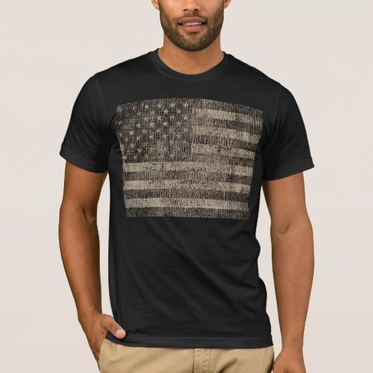 Amerikaanse vlag  9 t-shirt (Voorkant)