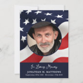 Amerikaanse vlag aangepaste foto Amerikaanse milit Bedankkaart (Voorkant)