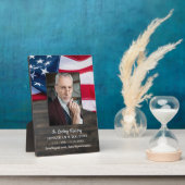 Amerikaanse Vlag Aangepaste Foto Patriottisch Gede Fotoplaat (Zijkant)