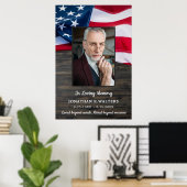 Amerikaanse Vlag Aangepaste Foto Patriottisch Gede Poster (Thuiskantoor)