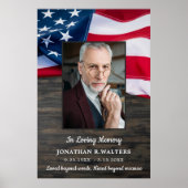 Amerikaanse Vlag Aangepaste Foto Patriottisch Gede Poster (Voorkant)