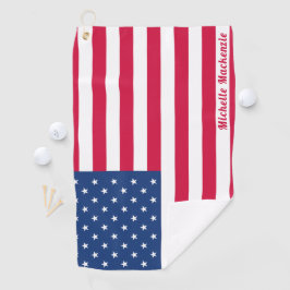 Amerikaanse vlag | Aangepaste Golfhanddoek