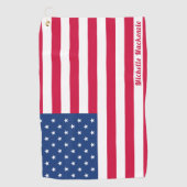 Amerikaanse vlag | Aangepaste Golfhanddoek (Voorkant)