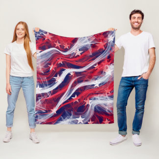 Amerikaanse vlag - Aangepaste rugzak Fleece Deken