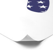 Amerikaanse vlag | Aankondiging van het golftoerno Poster (Hoek)