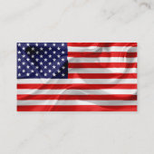 Amerikaanse vlag aanpasbaar visitekaartje (Achterkant)