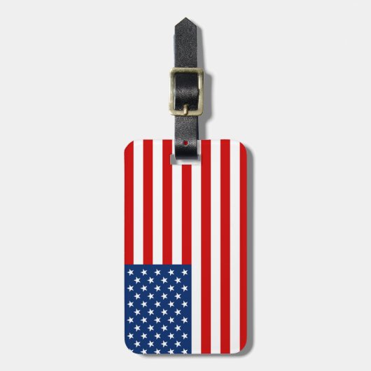 Amerikaanse vlag aanpassen bagagelabel (Voorkant verticaal)