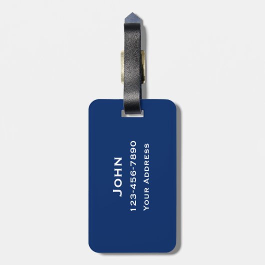 Amerikaanse vlag aanpassen bagagelabel (Achterkant verticaal)