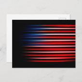 Amerikaanse vlag Abstract gestreept Briefkaart (Voorkant / Achterkant)