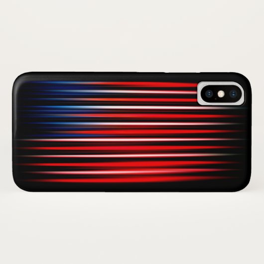 Amerikaanse vlag Abstract gestreept Case-Mate iPhone Case (Achterkant (horizontaal))