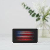 Amerikaanse vlag Abstract gestreept Visitekaartje (Staand voorkant)