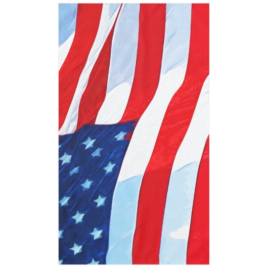 Amerikaanse vlag Abstract impressionisme Tafelkleed (Voorkant)