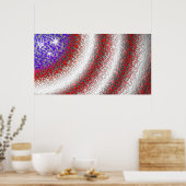Amerikaanse vlag Abstract Poster (Keuken)