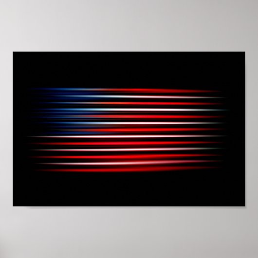 Amerikaanse vlag Abstract Poster (Voorkant)