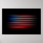 Amerikaanse vlag Abstract Poster (Voorkant)